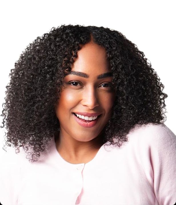 After: softer, more defined curls